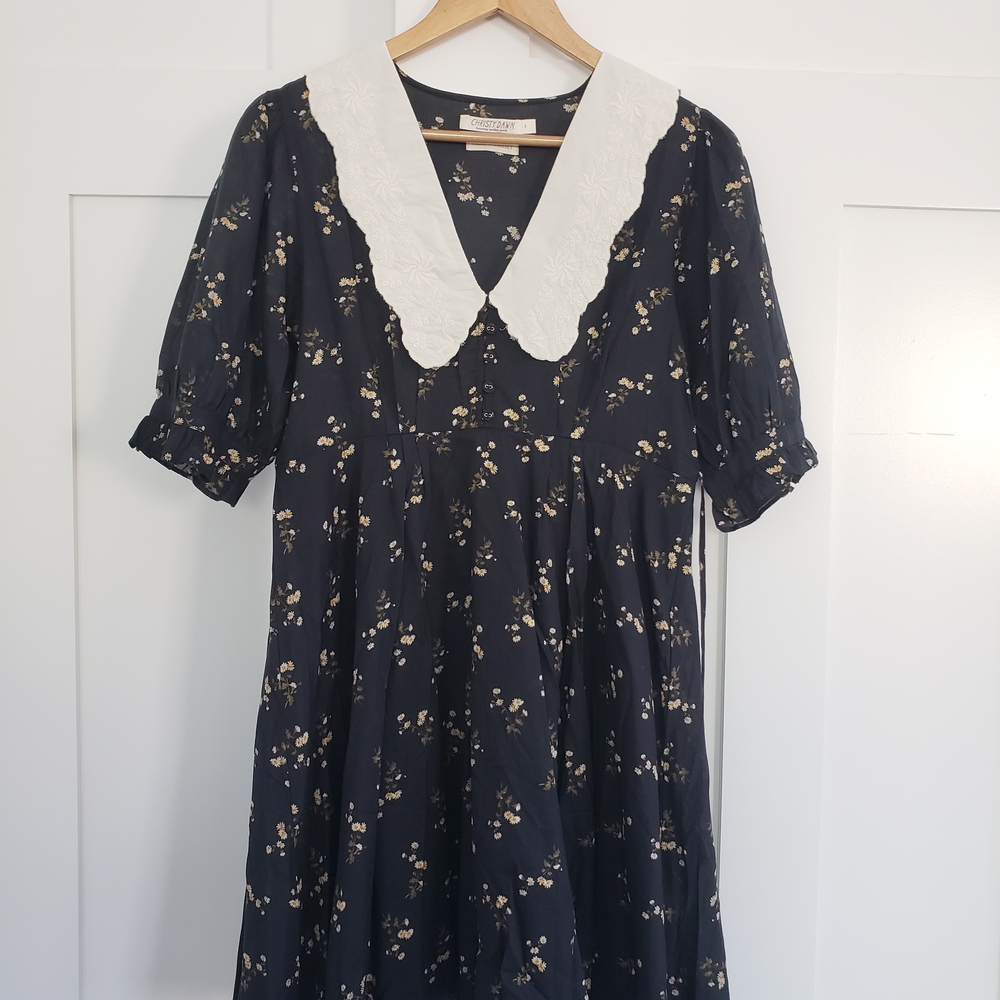 Christy Dawn MISCHIA Black Floral Mini Dress